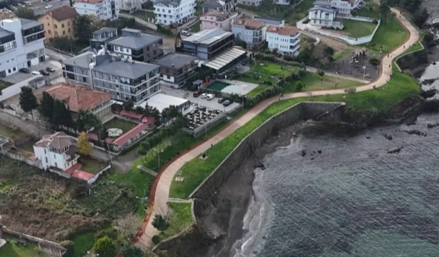 Ordu Büyükşehir'den Ünye'ye yeni bisiklet yolu