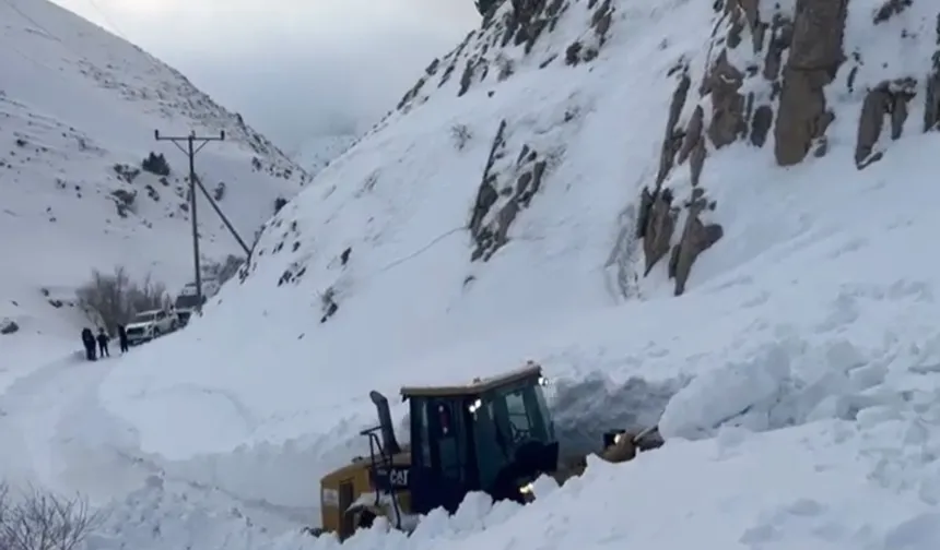 Van'da çığ düştü, 2 hastaya ambulans ulaştırıldı