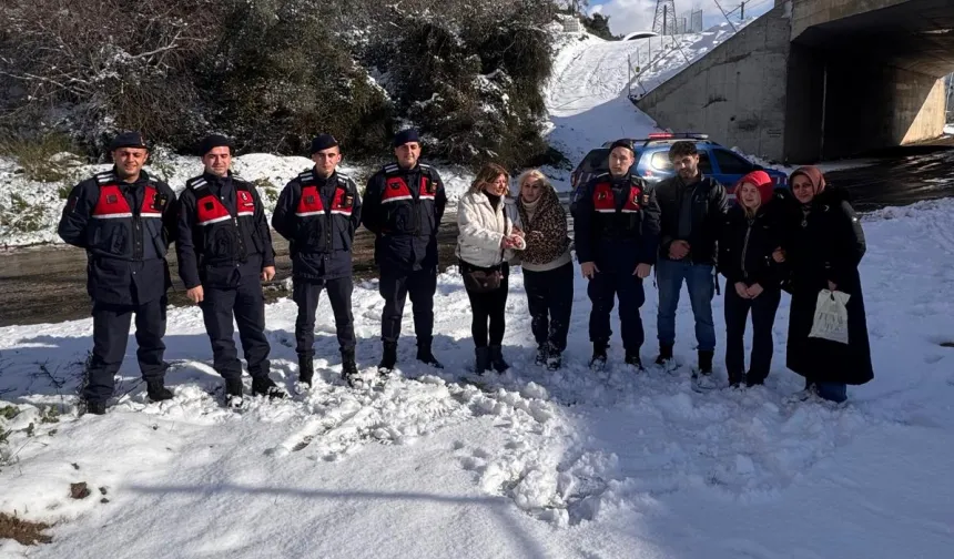 Yılın ilk kurtarma operasyonu Bursa Jandarma'dan