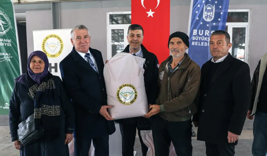 Bursa Büyükşehir'den Harmancık'ta kırsal üretime güçlü destek