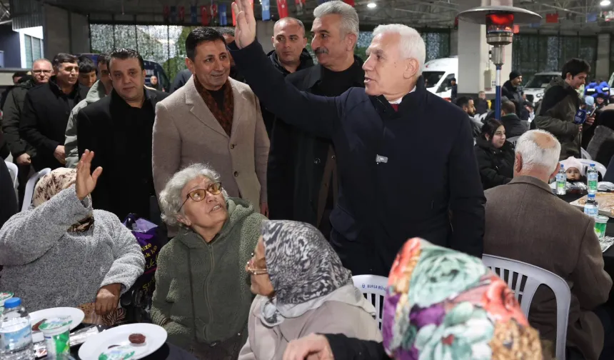 Bursa Büyükşehir'in sofrası bu kez Kestel'e kuruldu