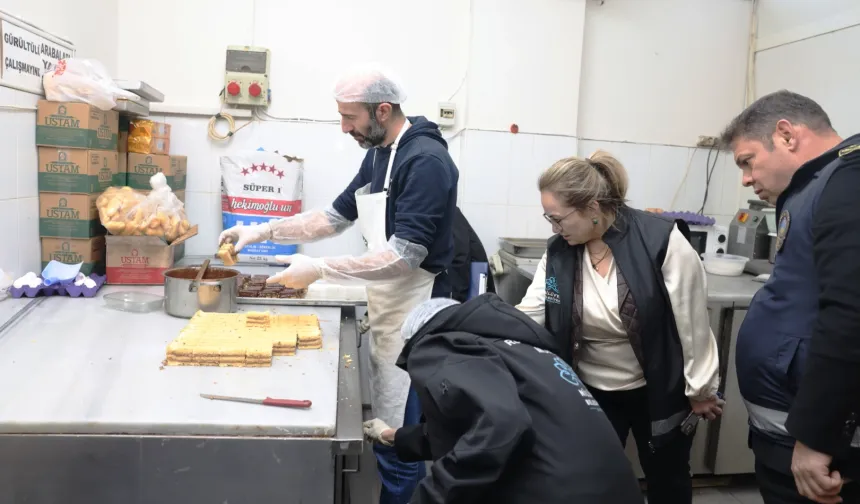 Nilüfer Belediyesinden Fırın ve pastanelere şok baskın