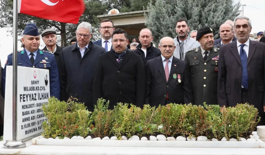 Şehit astsubay vefatının 10. yılında Mudanya'da anıldı