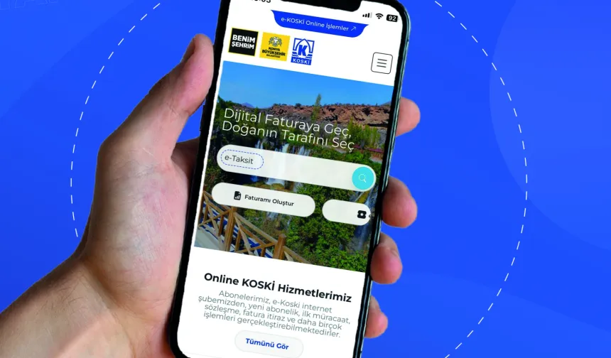 Türkiye'de ilk... KOSKİ'den borçlara internetten taksit imkanı