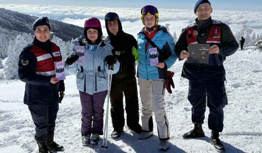 Uludağ'da Jandarma'dan KADES farkındalığı