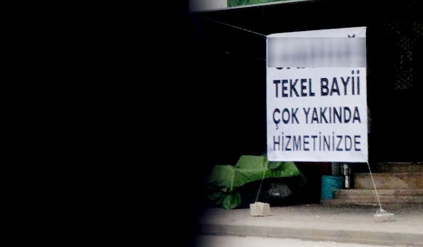 İnegöl'de Ramazan ayında tepki çeken pankart