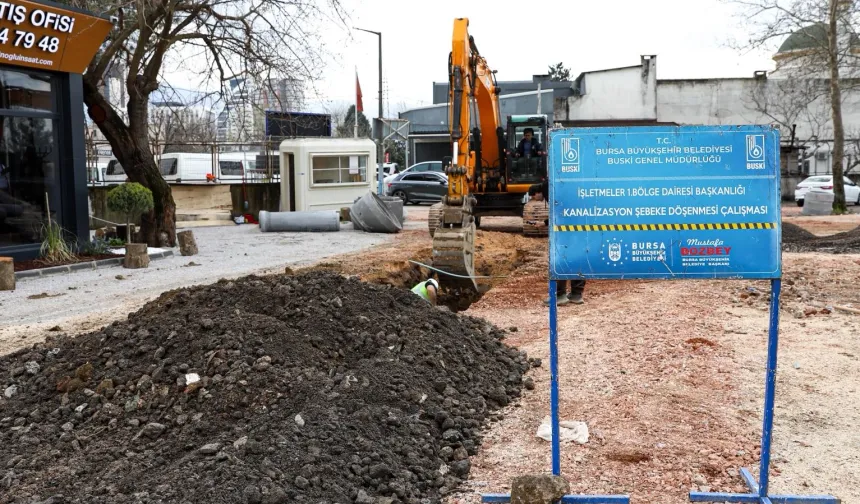 Bursa Büyükşehir'in 17 ilçede alt ve üstyapı çalışmaları kesintisiz sürüyor