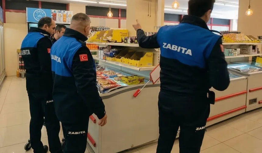 Bursa Gemlik'te marketlere zabıta denetimi