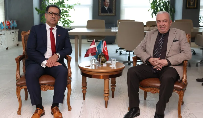 Bursa Nilüfer'e Letonya Büyükelçisi'nden ziyaret
