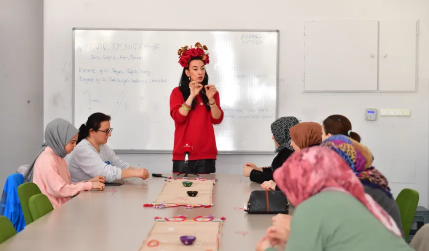 Bursa Osmangazi'de baharı müjdeleyen atölye