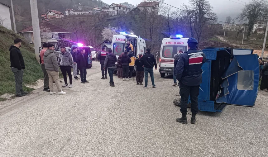 Düzce Yığılca'da patpat kazası: 2 yaralı