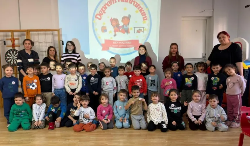 Eskişehir'de miniklere deprem farkındalık atölyesi