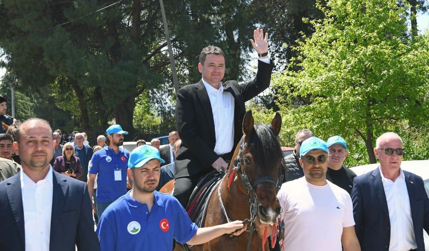 Bursa Osmangazi’de Geleneksel Rahvan At Koşusu Coşkusu