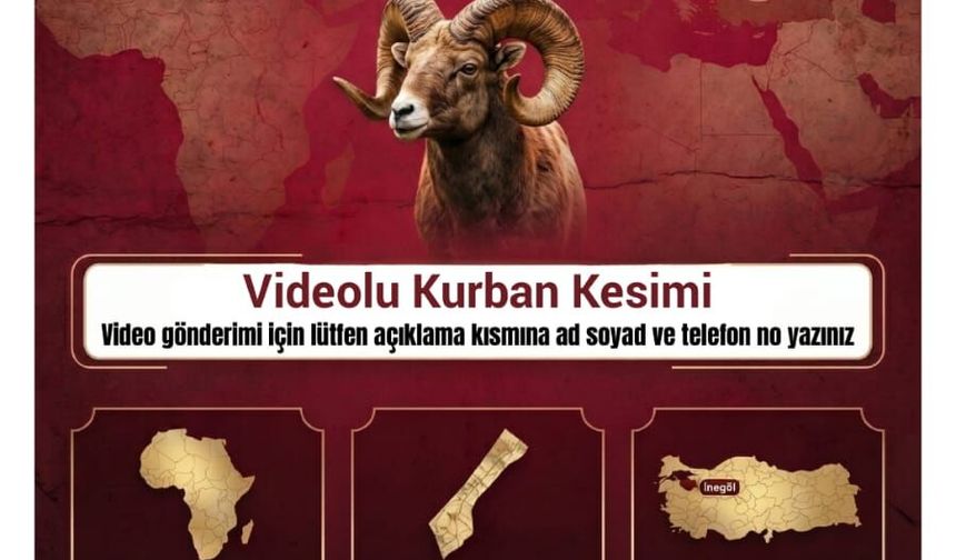 İnegöl yardım derneği, kurban fiyatlarını açıkladı