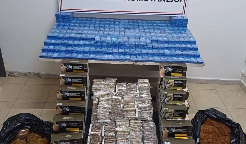 İnegöl'de binlerce kaçak tütün operasyonu