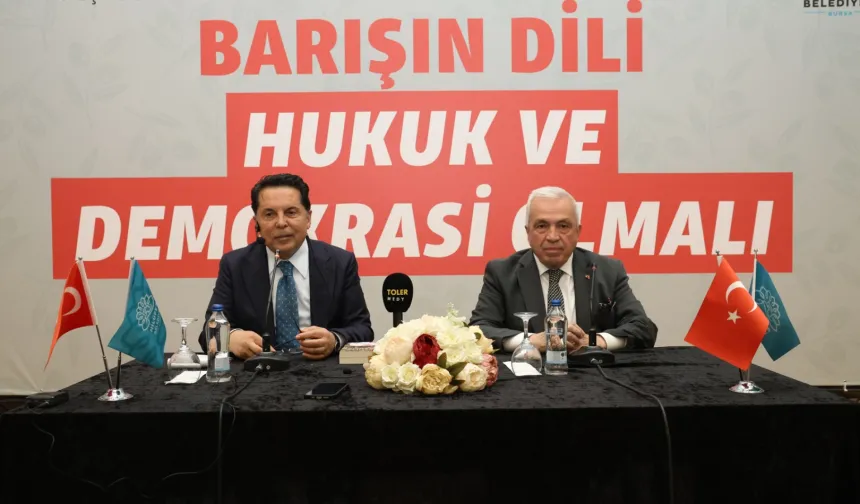Bursa Nilüfer'de demokrasi ve barış buluşması