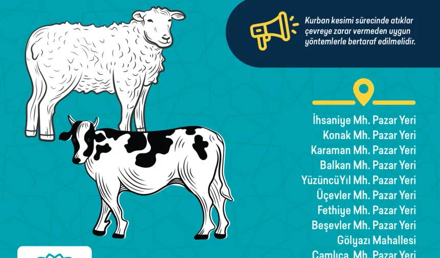 Bursa Nilüfer'de kurban kesim yerleri belirlendi