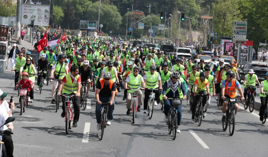 Gazze için pedal çevirdiler
