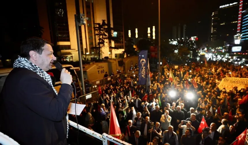 İstanbul’da İsrail Konsolosluğu önünde Sumud öfkesi... Saadet Partisi lideri Arıkan'ın sözleri damga vurdu