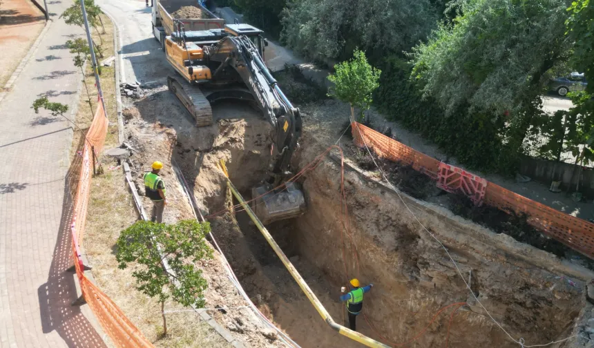 Bursa Büyükşehir'den altyapıya güçlü hamle