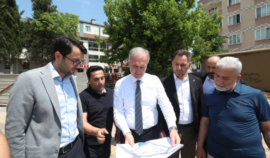 İnegöl'de Alanyurt Meydan Projesinde sona gelindi