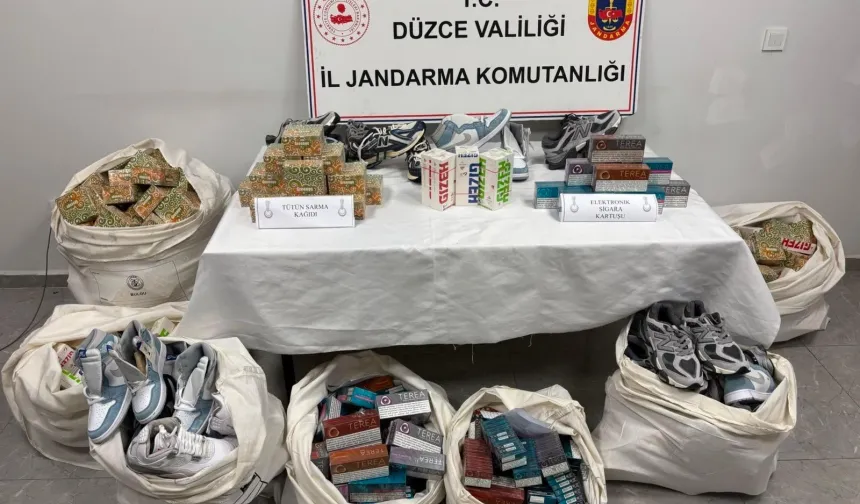 Düzce'de kaçakçılık operasyonu