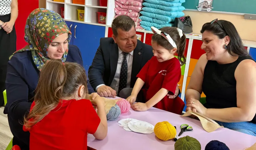 Edirne Keşan'da minik eller iş başında