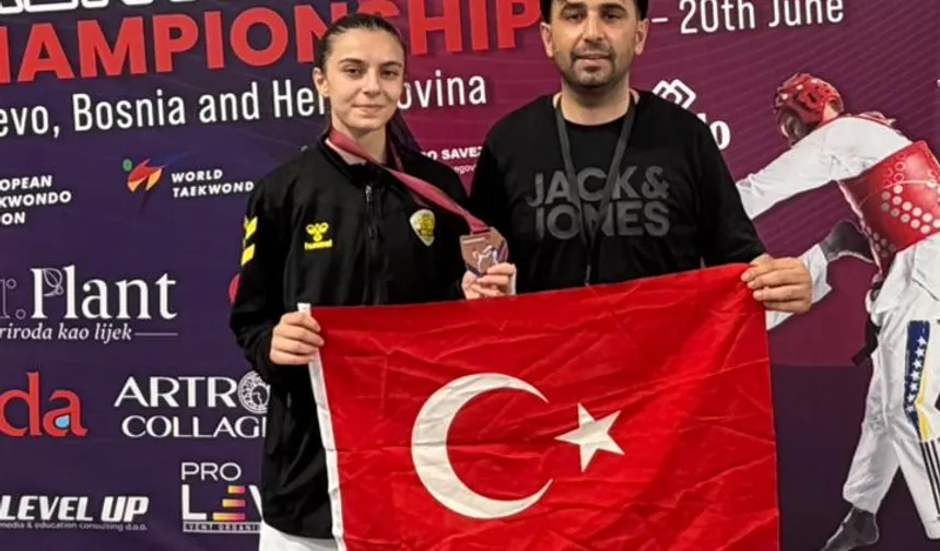 Emine Rana Adıgüzel Avrupa üçüncüsü oldu