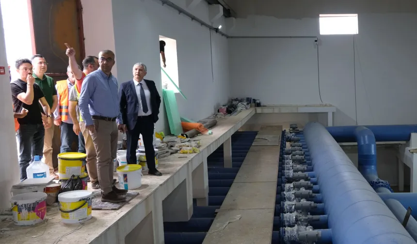 Kuzey Antalya İçmesuyu Tesisi'nde çalışmalarda sona yaklaşıldı