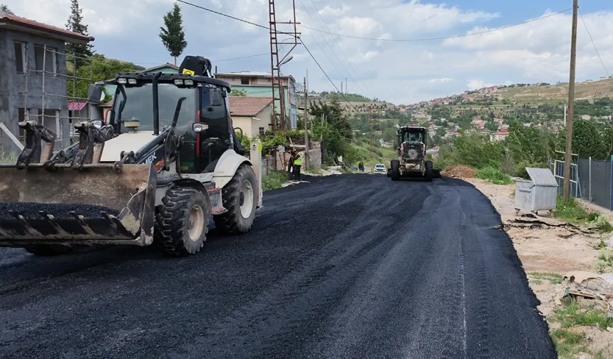 Malatya Yeşilyurt'ta asfalt çalışmaları tamamlandı
