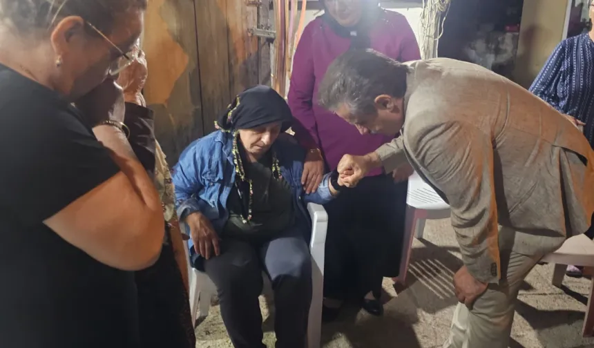 Artvin Milletvekili Faruk Çelik'ten acılı aileye taziye ziyareti