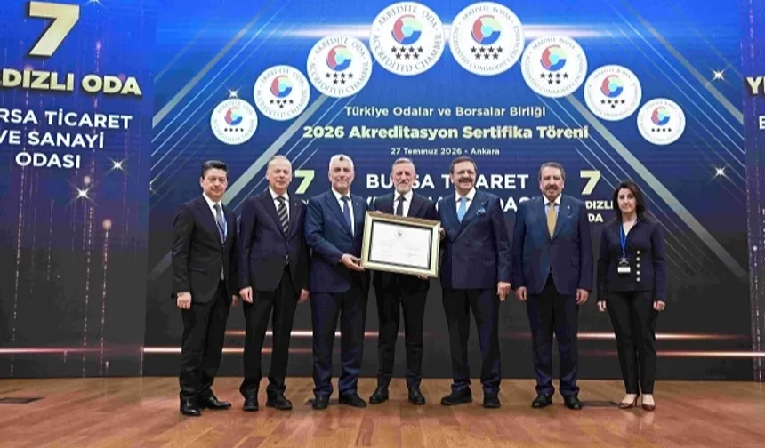 BTSO'nun hizmet kalitesine 7 yıldızlı tescil