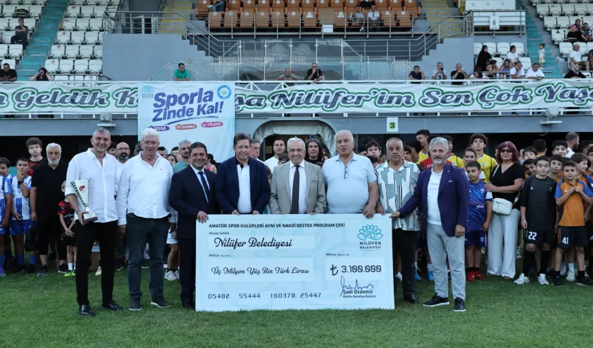 Bursa Nilüfer'den amatör spor kulüplerine 3 milyon liralık destek