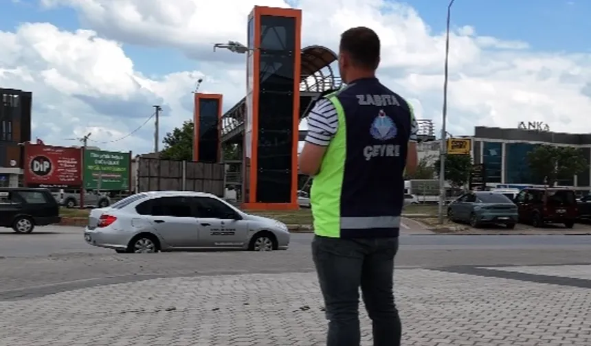 İnegöl'de çevre zabıtasından drone destekli sıkı denetim