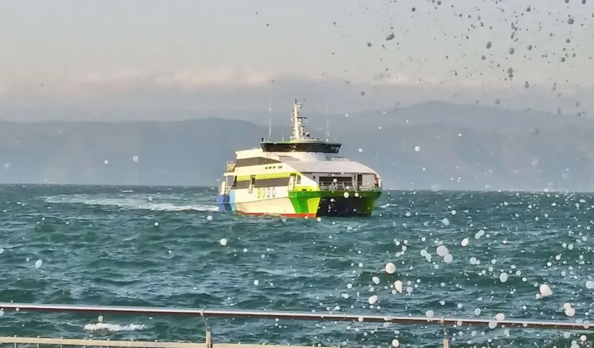 Bursa-İstanbul deniz otobüsü seferlerine hava engeli