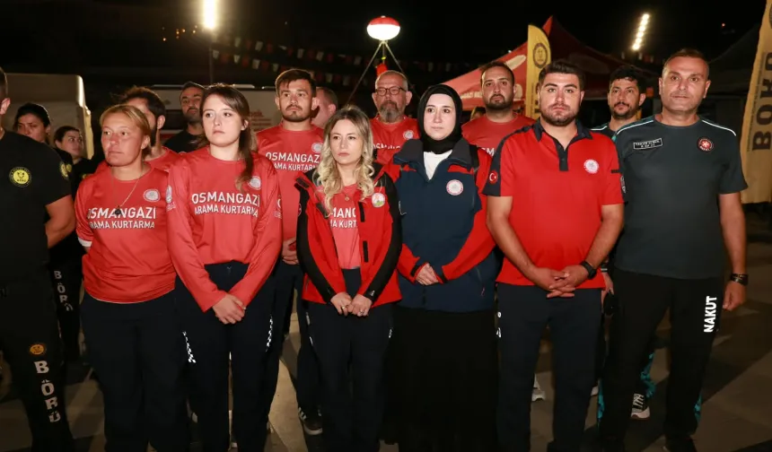 Bursa'da Osmangazi Belediyesi Marmara Depremini unutmadı