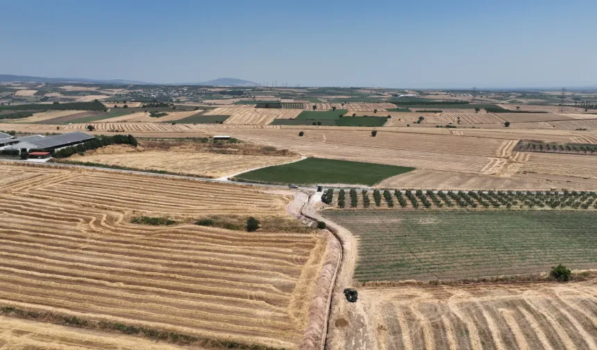 Karacabey'de 38 bin 850 dekar arazi modern sulamaya kavuşuyor