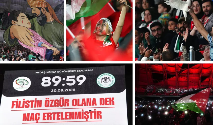 Cumhurbaşkanı Erdoğan'dan Filistin-Konyaspor maçına mesajı