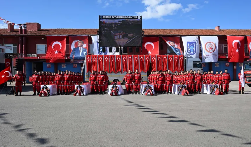 Ankara'da İtfaiye erleri yemin etti!