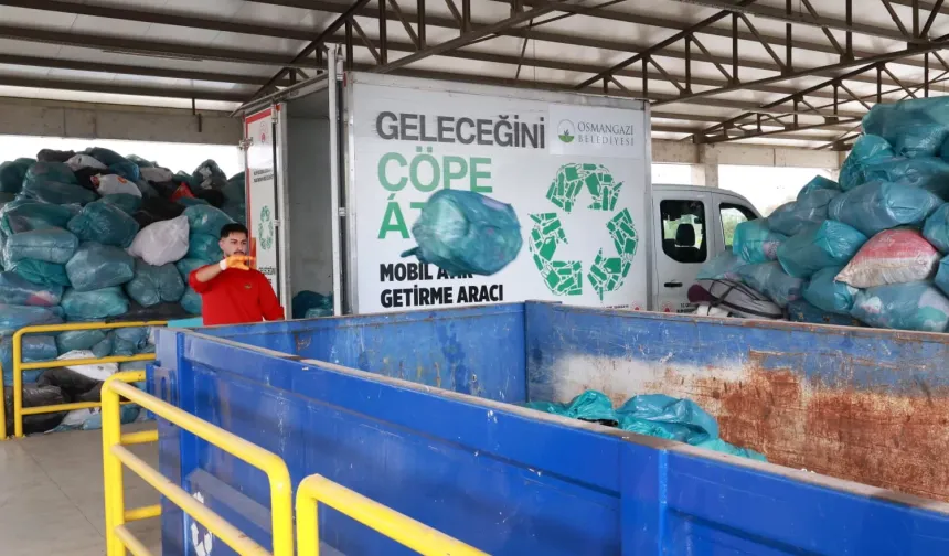 Bursa Osmangazi'de geri dönüşümde 9 ayda büyük başarı