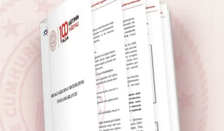 MEB'den Ortak Sınav Uygulama Kılavuzu