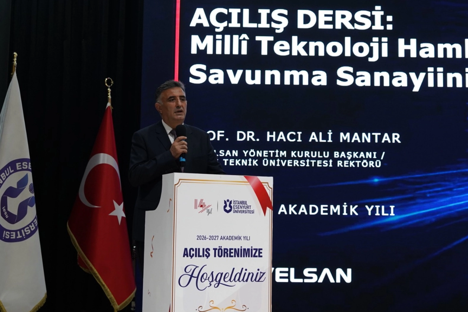 GTÜ Rektörü Prof. Dr. Hacı Ali Mantar İstanbul Esenyurt Üniversitesi'nde ders verdi