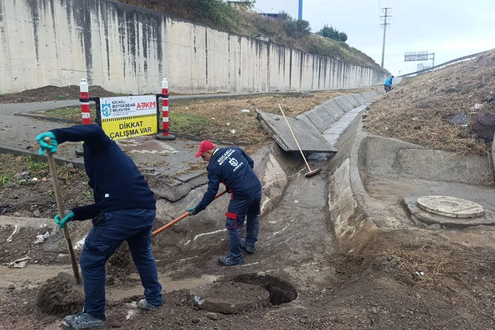 Kocaeli'de yağışa karşı hızlı ve yoğun mesai