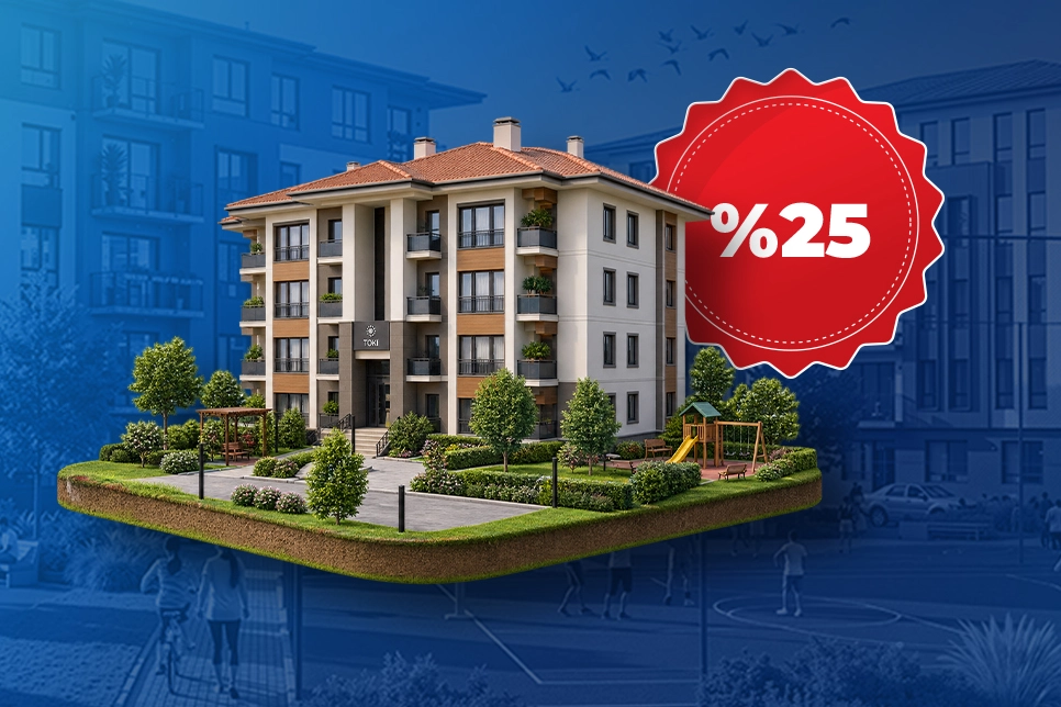 TOKİ'den yüzde 25 indirim kampanyası başlıyor... Son başvuru 19 Ekim 2026