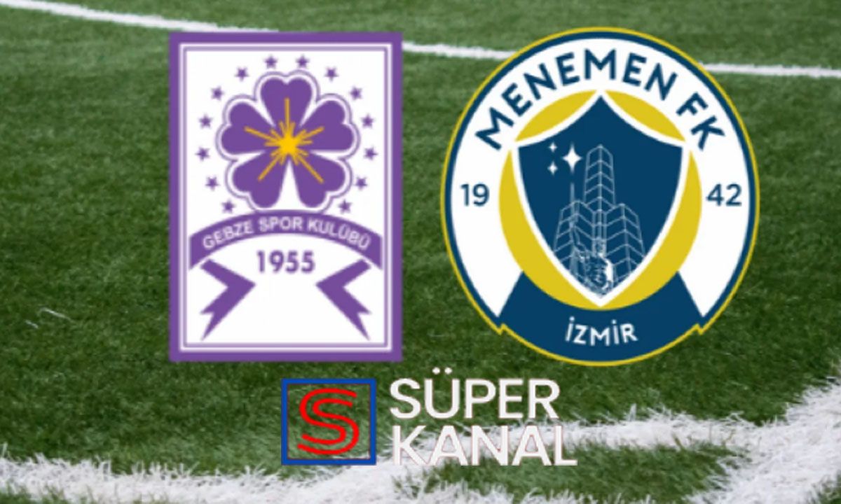 Menemen Belediyespor Güzide Gebzespor maçı hangi kanalda